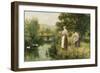 Gathering Spring Flowers-Henry John Yeend King-Framed Giclee Print