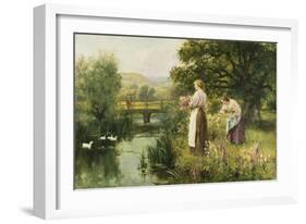 Gathering Spring Flowers-Henry John Yeend King-Framed Giclee Print