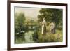 Gathering Spring Flowers-Henry John Yeend King-Framed Giclee Print