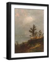 Gathering Storm on Long Island Sound, 1872-John Frederick Kensett-Framed Giclee Print