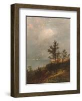 Gathering Storm on Long Island Sound, 1872-John Frederick Kensett-Framed Giclee Print