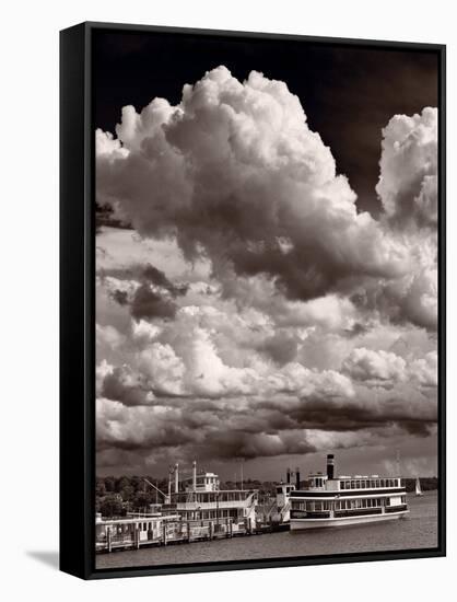 Gathering Storm Over Lake Geneva-Steve Gadomski-Framed Stretched Canvas