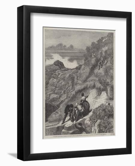 Gathering the Flocks, a Scene on the Welsh Coast-James Sant-Framed Giclee Print