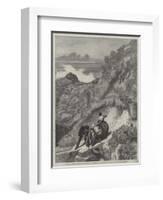 Gathering the Flocks, a Scene on the Welsh Coast-James Sant-Framed Giclee Print