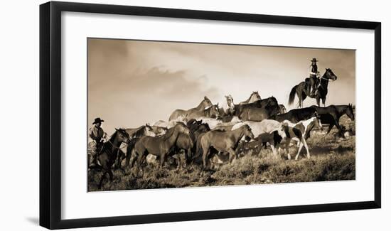 Gathering the Herd-Wendy Caro-Framed Giclee Print