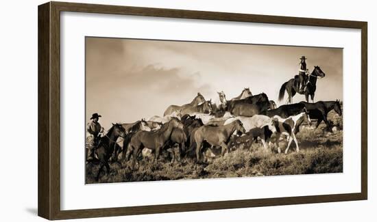 Gathering the Herd-Wendy Caro-Framed Giclee Print