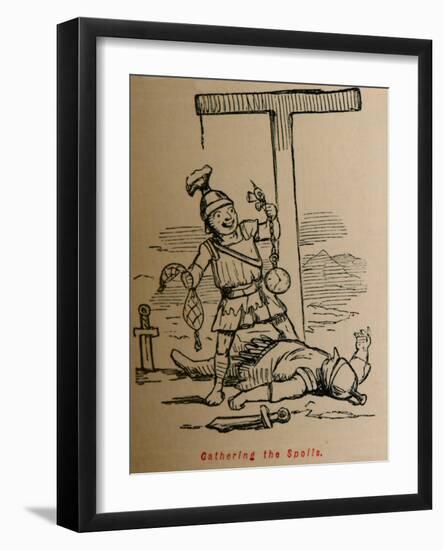 'Gathering the Spoils', 1852-John Leech-Framed Giclee Print