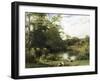 Gathering Watercress on the River Mole, Surrey-William Frederick Witherington-Framed Giclee Print