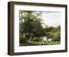 Gathering Watercress on the River Mole, Surrey-William Frederick Witherington-Framed Giclee Print