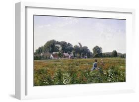 Gathering Wild Flowers-Johannes Boesen-Framed Giclee Print