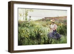 Gathering Wild Flowers-Alfred Augustus Glendening II-Framed Giclee Print