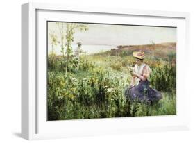 Gathering Wild Flowers-Alfred Augustus Glendening II-Framed Giclee Print