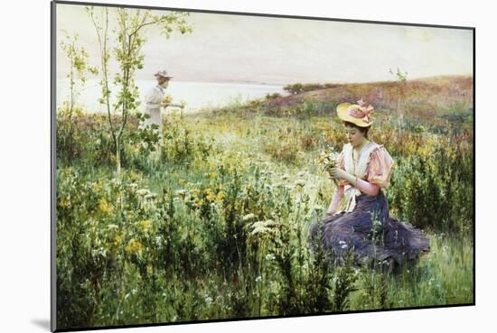 Gathering Wild Flowers-Alfred Augustus Glendening II-Mounted Giclee Print