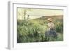 Gathering Wild Flowers-Alfred Augustus Glendenning-Framed Giclee Print