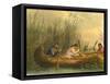 Gathering Wild Rice, 1853-Seth Eastman-Framed Stretched Canvas