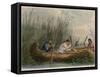 Gathering Wild Rice-Seth Eastman-Framed Stretched Canvas