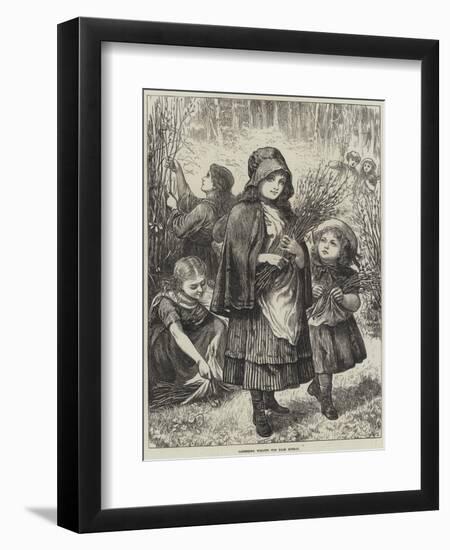 Gathering Willows for Palm Sunday-null-Framed Giclee Print