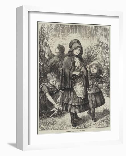 Gathering Willows for Palm Sunday-null-Framed Giclee Print