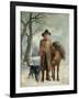 Gathering Winter Fuel-John Barker-Framed Giclee Print