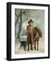 Gathering Winter Fuel-John Barker-Framed Giclee Print