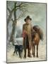 Gathering Winter Fuel-John Barker-Mounted Giclee Print