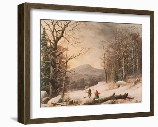 Gathering Wood, 1859-George Henry Durrie-Framed Giclee Print