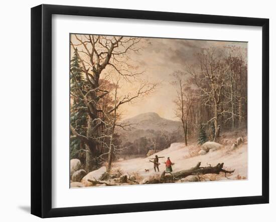 Gathering Wood, 1859-George Henry Durrie-Framed Giclee Print