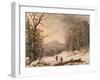 Gathering Wood, 1859-George Henry Durrie-Framed Giclee Print