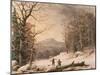 Gathering Wood, 1859-George Henry Durrie-Mounted Giclee Print