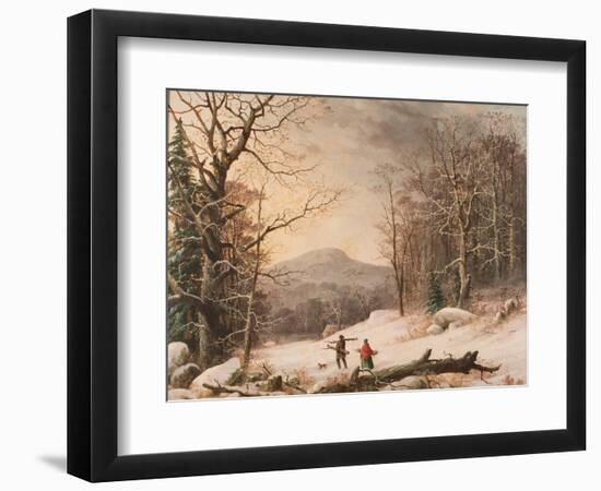 Gathering Wood, 1859-George Henry Durrie-Framed Giclee Print