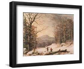 Gathering Wood, 1859-George Henry Durrie-Framed Giclee Print