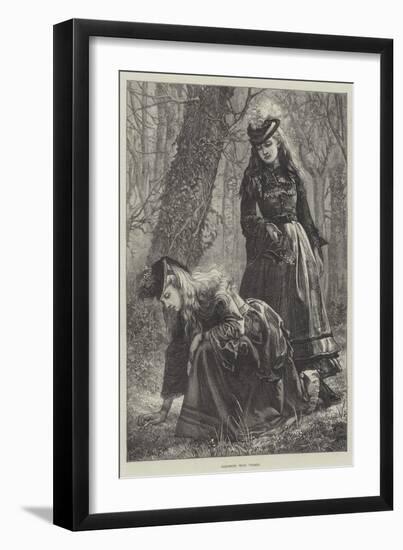 Gathering Wood Violets-Walter Duncan-Framed Giclee Print