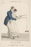 Man Helps a Lady to Start off the Diabolo on the String-Gatine-Stretched Canvas