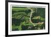 Gatlinburg, Tennessee - Aerial View of City, Entrance to the Great Smoky Mts. Nat'l Park, c.1941-Lantern Press-Framed Premium Giclee Print