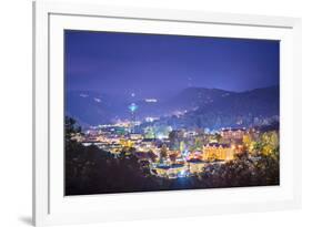 Gatlinburg, Tennessee in the Smoky Mountains.-SeanPavonePhoto-Framed Photographic Print