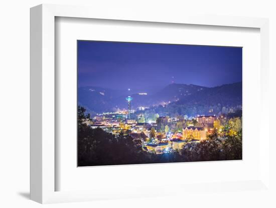 Gatlinburg, Tennessee in the Smoky Mountains.-SeanPavonePhoto-Framed Photographic Print