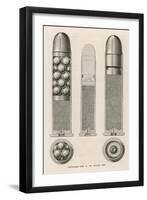 Gatling Gun - Cartridges-null-Framed Art Print