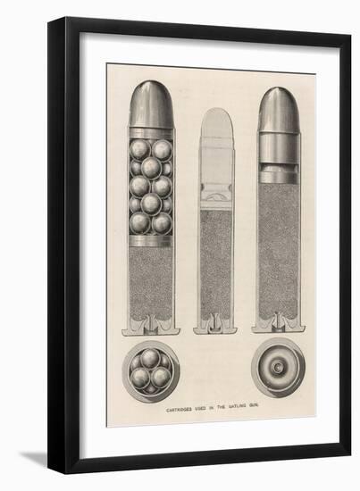 Gatling Gun - Cartridges-null-Framed Art Print