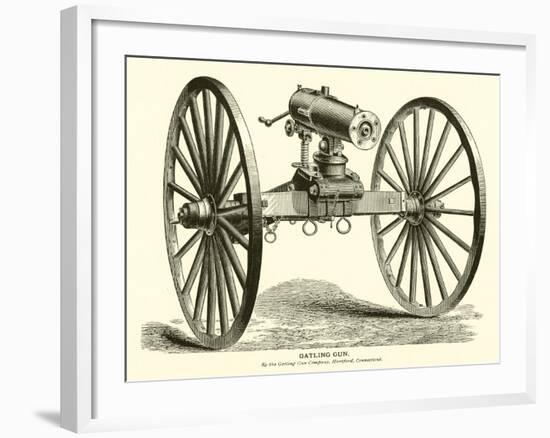 Gatling Gun-null-Framed Giclee Print