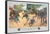 Gatlings to the Assault-Hugh Charles Mcbarron Jr.-Framed Stretched Canvas