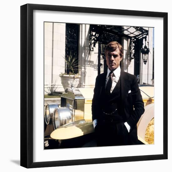 Gatsby le Magnifique THE GREAT GATSBY by Jack Clayton with Robert Redford, 1974 (photo)-null-Framed Photo