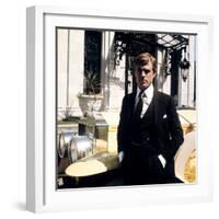 Gatsby le Magnifique THE GREAT GATSBY by Jack Clayton with Robert Redford, 1974 (photo)-null-Framed Photo