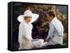 Gatsby le Magnifique THE GREAT GATSBY by Jack Clayton with Robert Redford and Mia Farrow, 1974 (pho-null-Framed Stretched Canvas