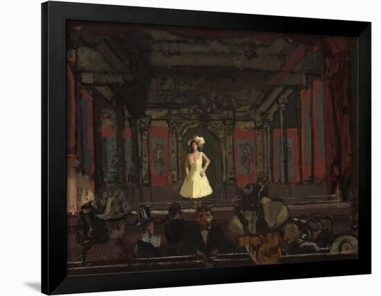 Gatti’S Hungerford Palace of Varieties. Second Turn of Katie Lawrence C.1888-Walter Richard Sickert-Framed Giclee Print