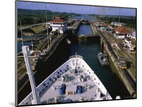 Gatun Lock, Panama Canal, Panama, Central America-Ken Gillham-Mounted Photographic Print