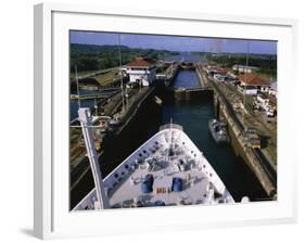 Gatun Lock, Panama Canal, Panama, Central America-Ken Gillham-Framed Photographic Print