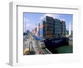 Gatun Locks, Panama Canal, Panama, Central America-Bruno Morandi-Framed Photographic Print