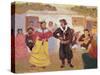 Gaucho Dance (Oil on Canvas)-Pedro Figari-Stretched Canvas