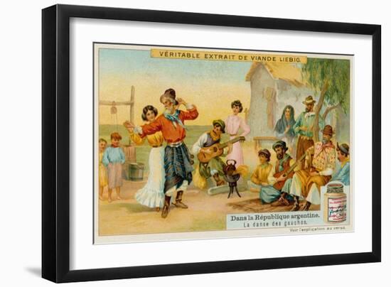 Gaucho Dancers-null-Framed Premium Giclee Print