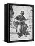 Gaucho Playing the Guitar, Argentina, Mid 19th Century-null-Framed Stretched Canvas